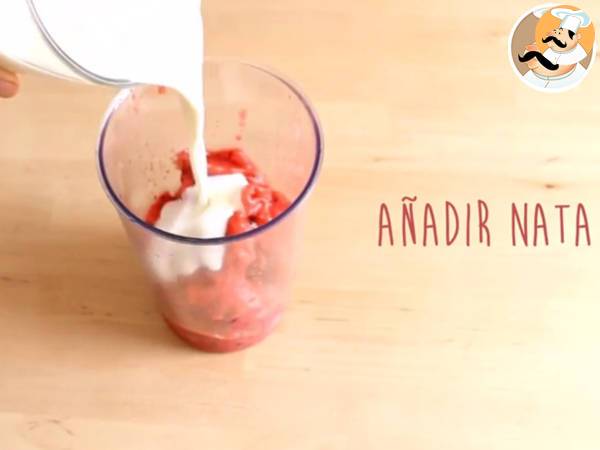 Smoothie de Fresas y Cerezas - Preparación paso 2