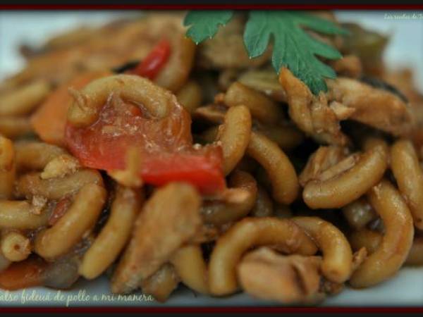 Falso fideuá de pollo a mi manera - Preparación paso 4