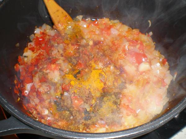 Pasta gratinada con queso al estilo indio - Preparación paso 4