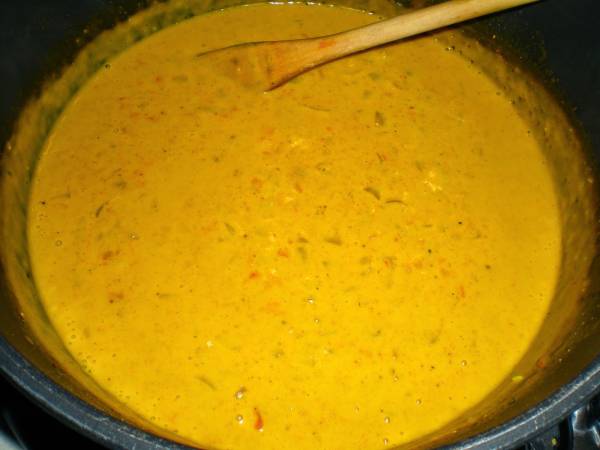 Pasta gratinada con queso al estilo indio - Preparación paso 7