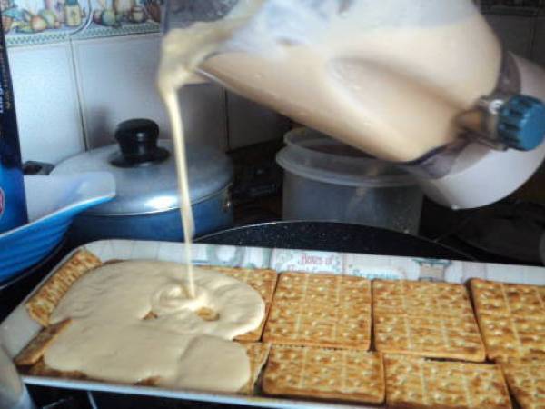 Postre de limon con galleta ducal (galleta dulce) - Preparación paso 3