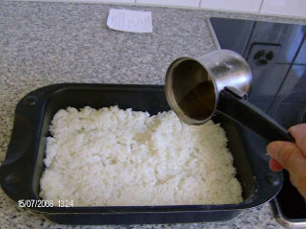 Sushi con alga nori - Preparación paso 1