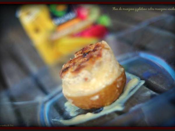 Flan de manzana y plátano sobre manzana asada - Preparación paso 6