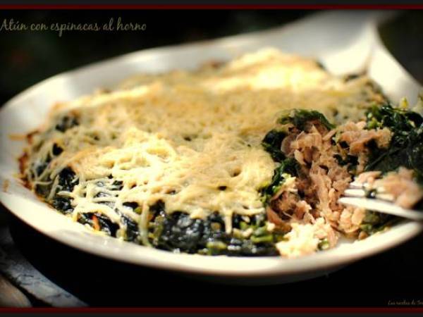 Atún con espinaca al horno - Preparación paso 2