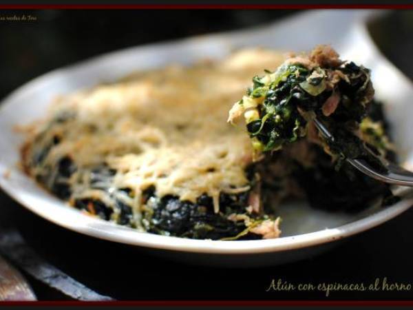 Atún con espinaca al horno - Preparación paso 3