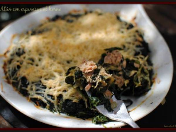 Atún con espinaca al horno - Preparación paso 4