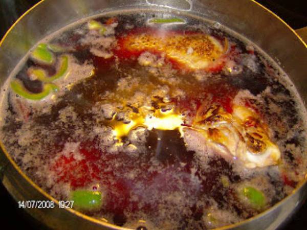 Pollo al cabernet - Preparación paso 4