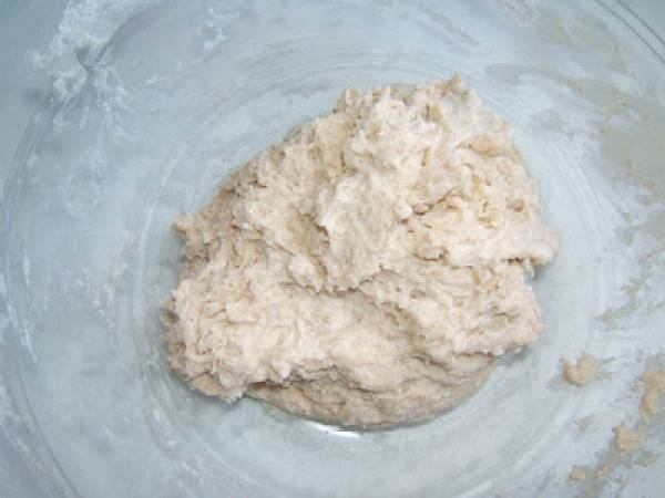 Pan 100% con masa madre líquida (bis) - Preparación paso 1