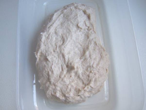 Pan 100% con masa madre líquida (bis) - Preparación paso 3