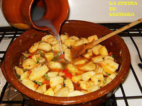 Receta gallega: guiso de mejillones - Preparación paso 3