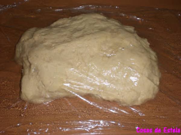 Corona de jamón y queso - Preparación paso 1