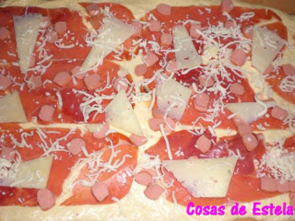 Corona de jamón y queso - Preparación paso 3