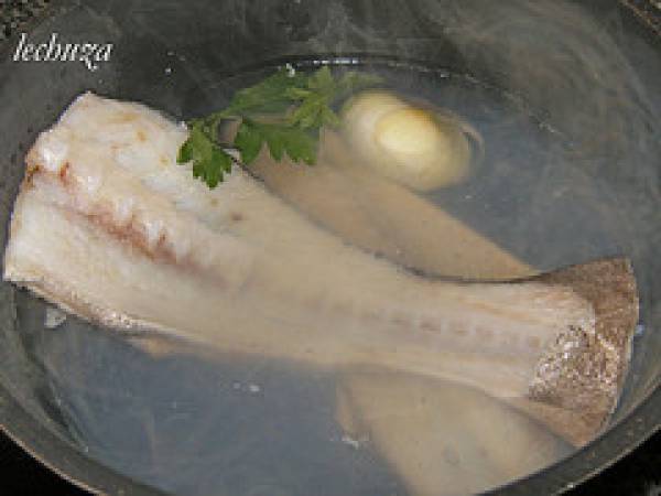 Bacalao con garbanzos pedrosillano - Preparación paso 1