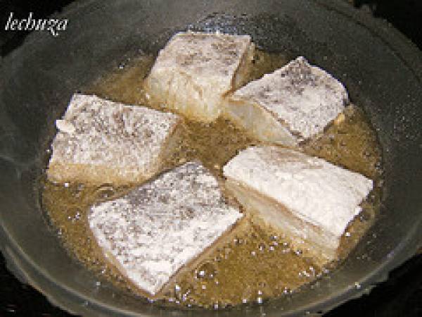 Bacalao con garbanzos pedrosillano - Preparación paso 5