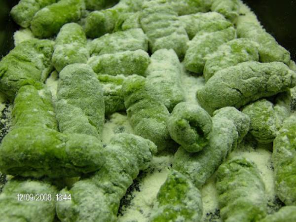 Ñoquis de espinaca - Preparación paso 4