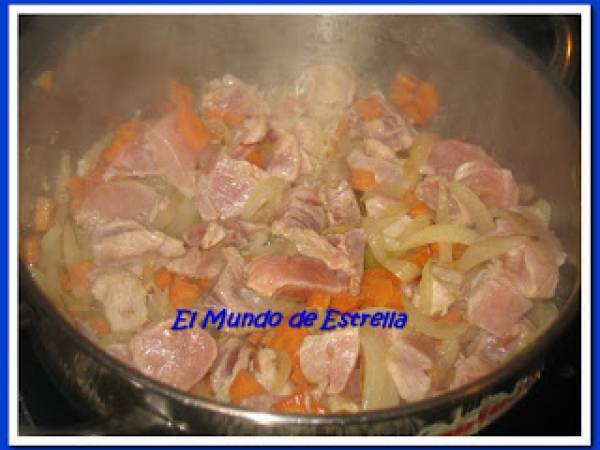 GUISO DE CABEZA DE LOMO - Preparación paso 1