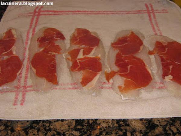 FILETE DE LENGUADO RELLENO DE JAMÓN - Preparación paso 1
