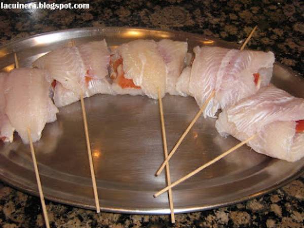 FILETE DE LENGUADO RELLENO DE JAMÓN - Preparación paso 3