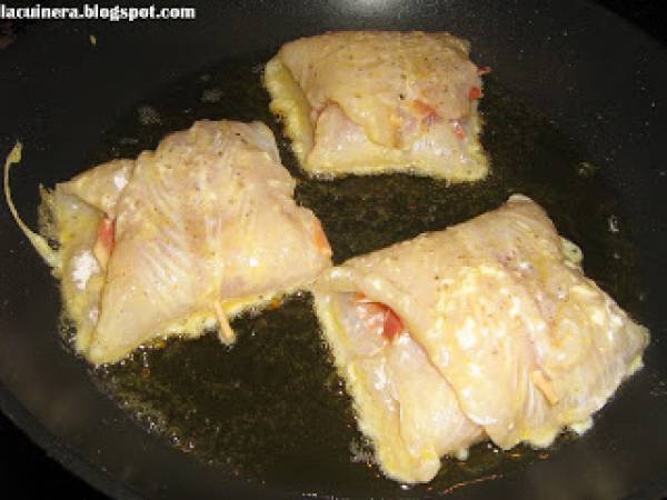 FILETE DE LENGUADO RELLENO DE JAMÓN - Preparación paso 7