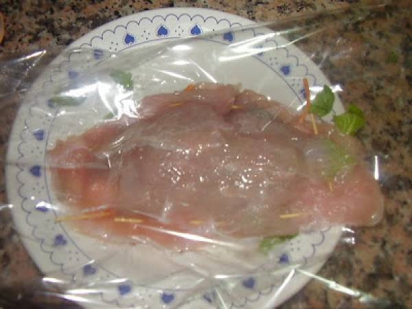 FILETES DE PECHUGA RELLENOS EN HORNO TURBO A CONVECCIÓN - Preparación paso 4