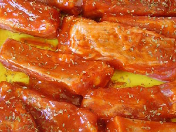 Costillas de cerdo agridulces al horno - Preparación paso 4