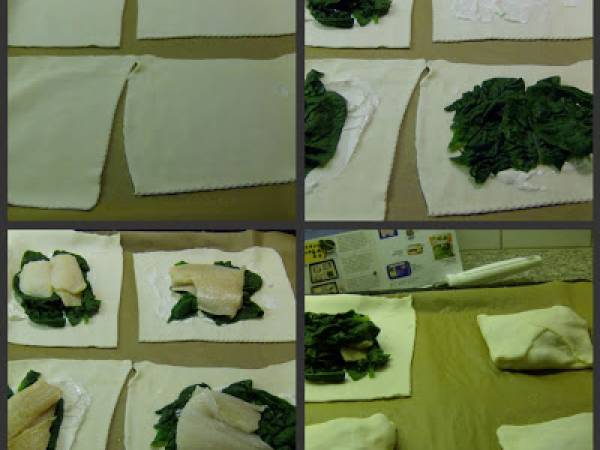 Hojaldre relleno de pescado - Preparación paso 3