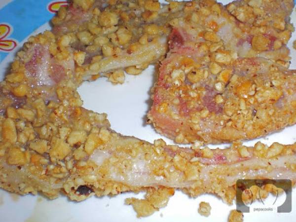 Chuletas de cordero con avellanas - Preparación paso 2