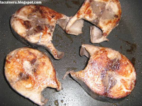 MELVA CON PURÉ DE PATATAS A LA VINAGRETA - Preparación paso 3