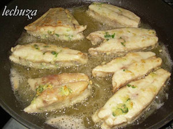 Castañeta (palometa) con tomate - Preparación paso 4