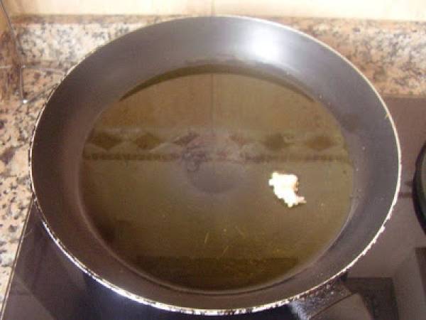 Pollo frito en sartén y horno - Preparación paso 4