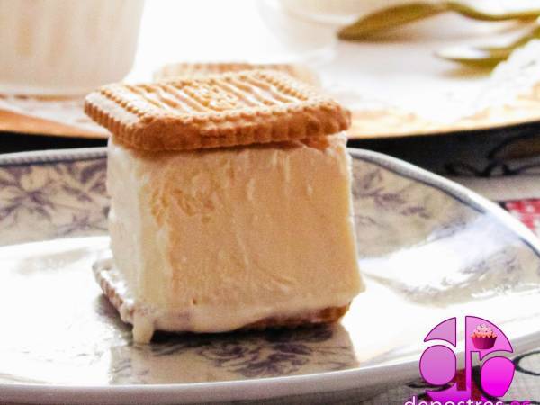 Helado biscuit glasé - Preparación paso 1