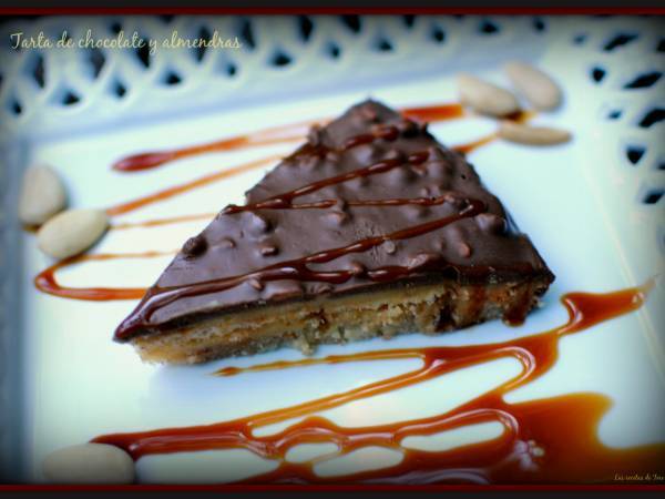Maravillosa tarta de chocolate y almendras - Preparación paso 1