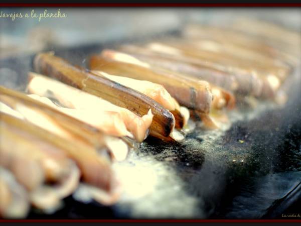 Navajas a la plancha - Preparación paso 2