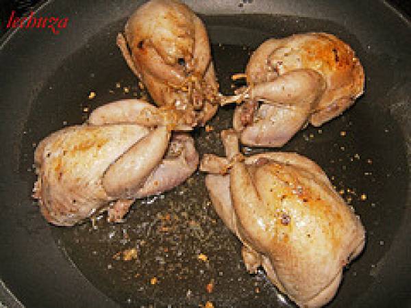 Codornices encebolladas - Preparación paso 4