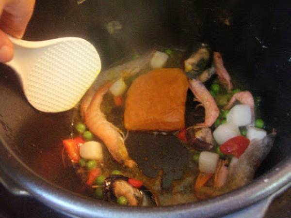 PAELLA PROGRAMADA EN FUSSIONCOOK - Preparación paso 1