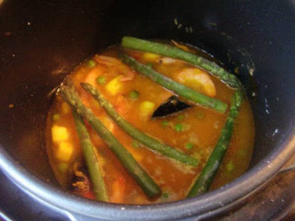 PAELLA PROGRAMADA EN FUSSIONCOOK - Preparación paso 4