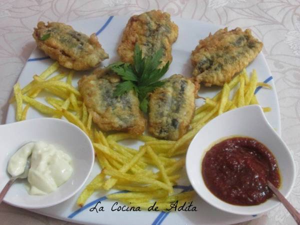 Boquerones rellenos - Preparación paso 6