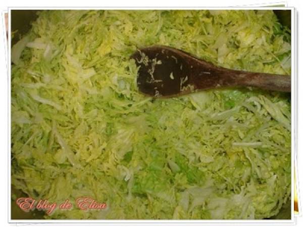 Repollo con arroz y carne - Preparación paso 3