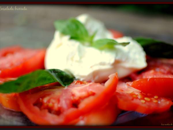 Ensalada burrata - Preparación paso 1