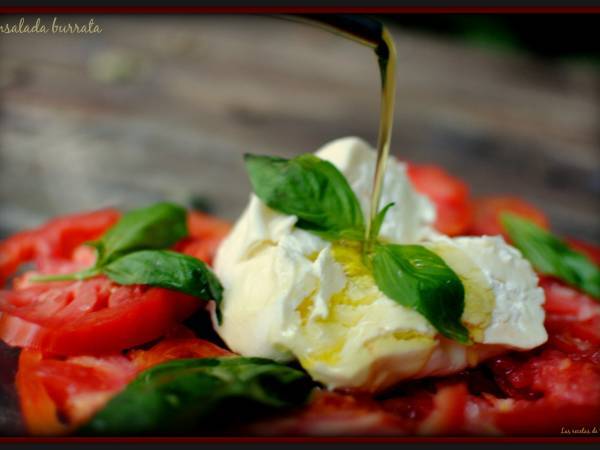 Ensalada burrata - Preparación paso 2