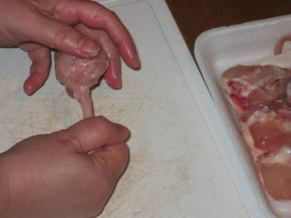 Chupa chups de pollo - Preparación paso 4