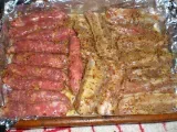 Paso 5 - Salchichas y costillas de cerdo marinadas