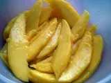 Paso 2 - Ensalada de mango, langostinos y humus de remolacha
