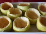 Paso 5 - Manzanas rellenas de pollo, pasas y piñones