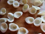 Paso 3 - Huevos de codorniz rellenos de salmón