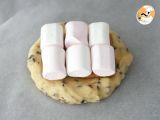 Paso 7 - Cookie gigante con esponjitas, marshmallow