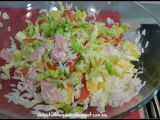Paso 4 - Ensalada de arroz, piña y salsa rosa