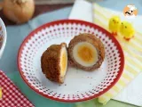 Paso 5 - Huevos escoceses, cubiertos y rebozados