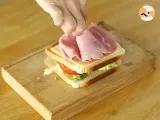 Paso 2 - Club sandwich con huevo