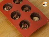 Paso 10 - Semi esferas de chocolate sabor ferrero rocher